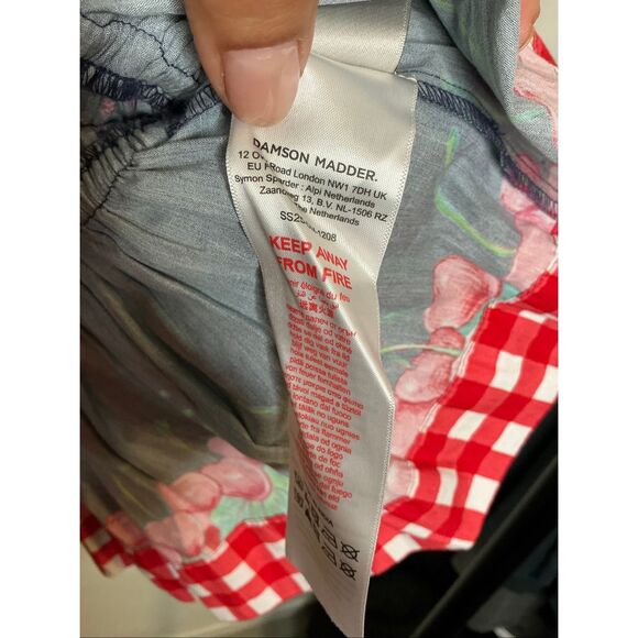 Damson Madder Allegra Puff Sleeve Blouse | Blue in 10 - Picture 11 of 11